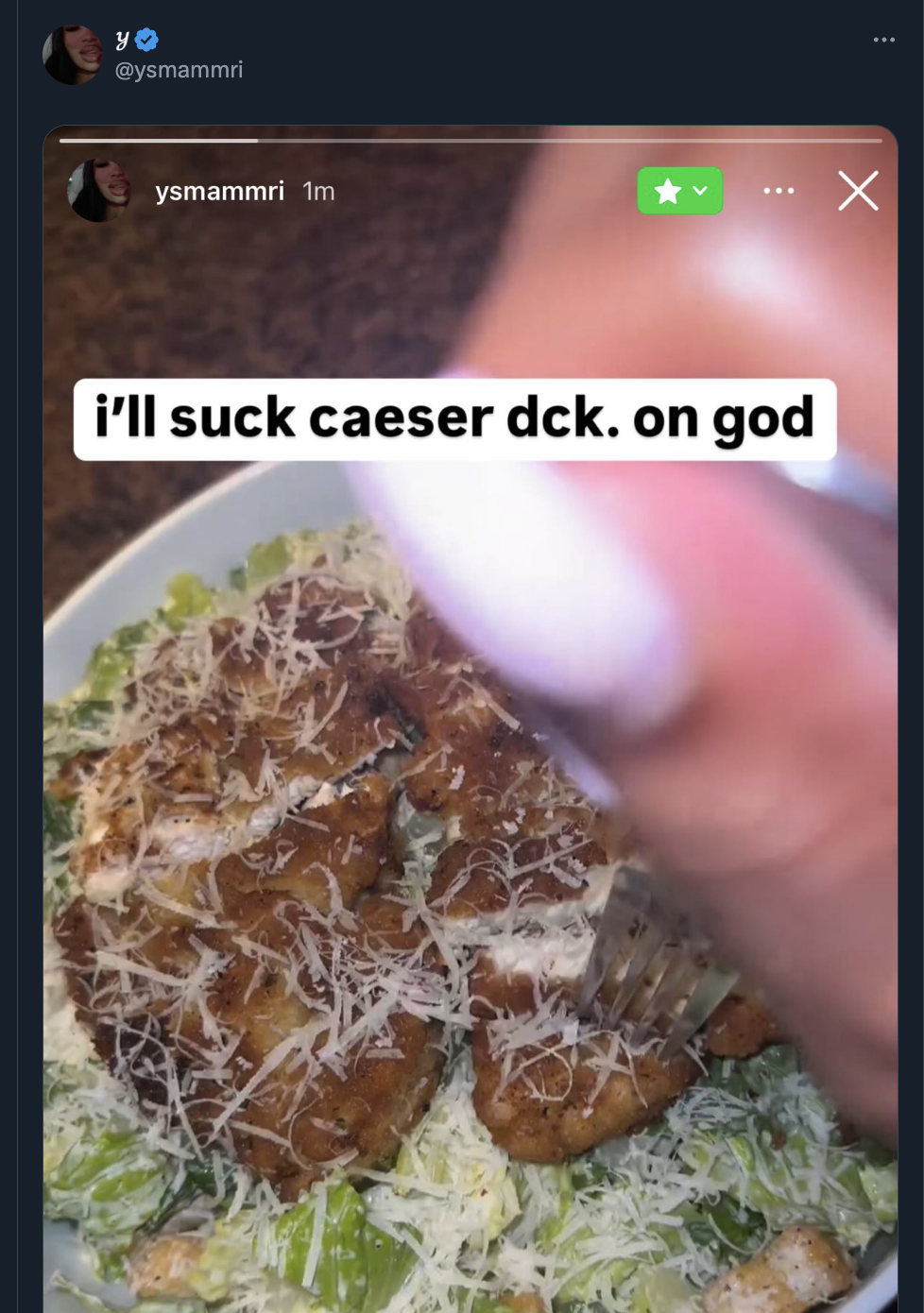 screenshot - Yo ysmammri 1m i'll suck caeser dck. on god X